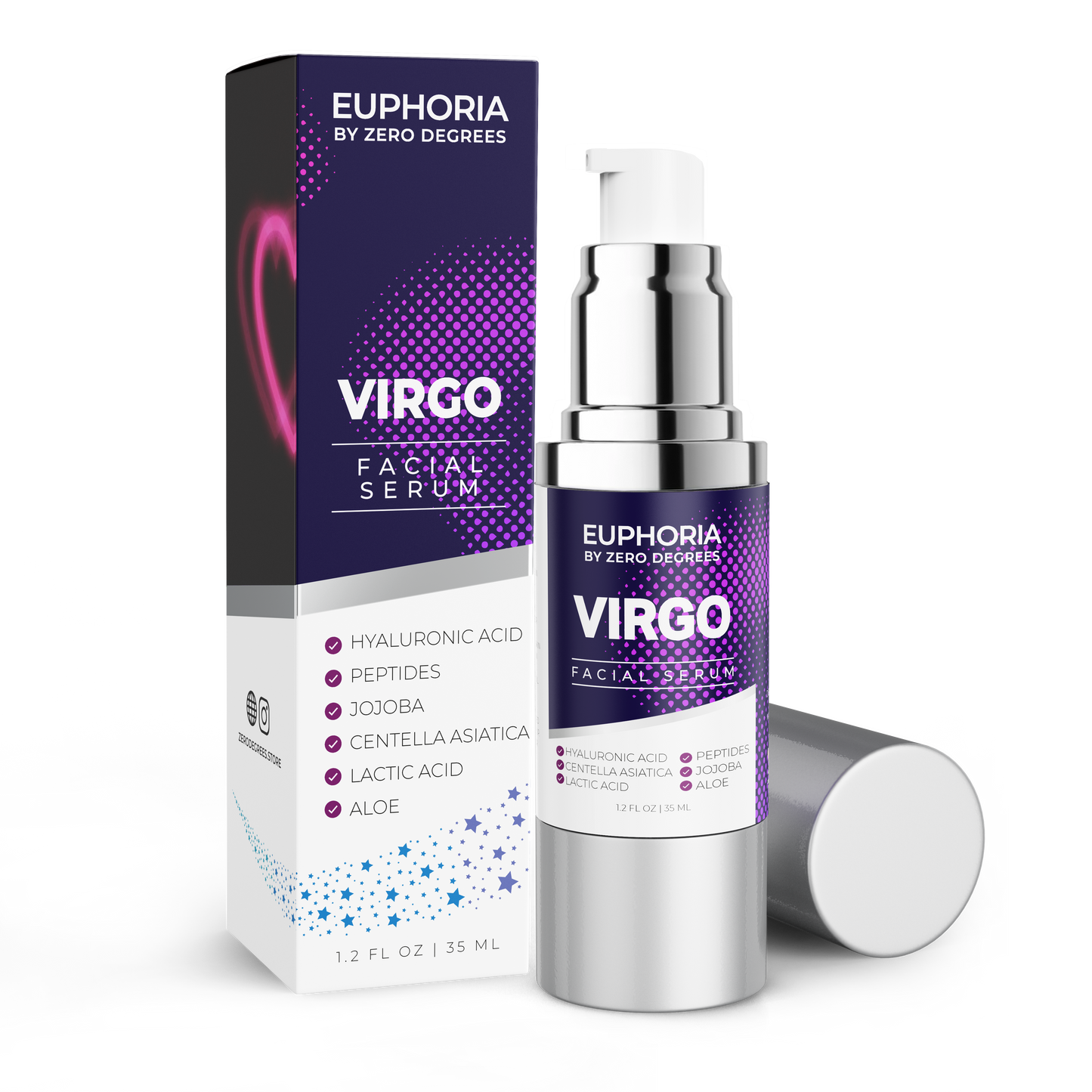 VIRGO | Hyaluronic Acid Peptides Jojoba Centella Asiatica Lactic Acid Aloe