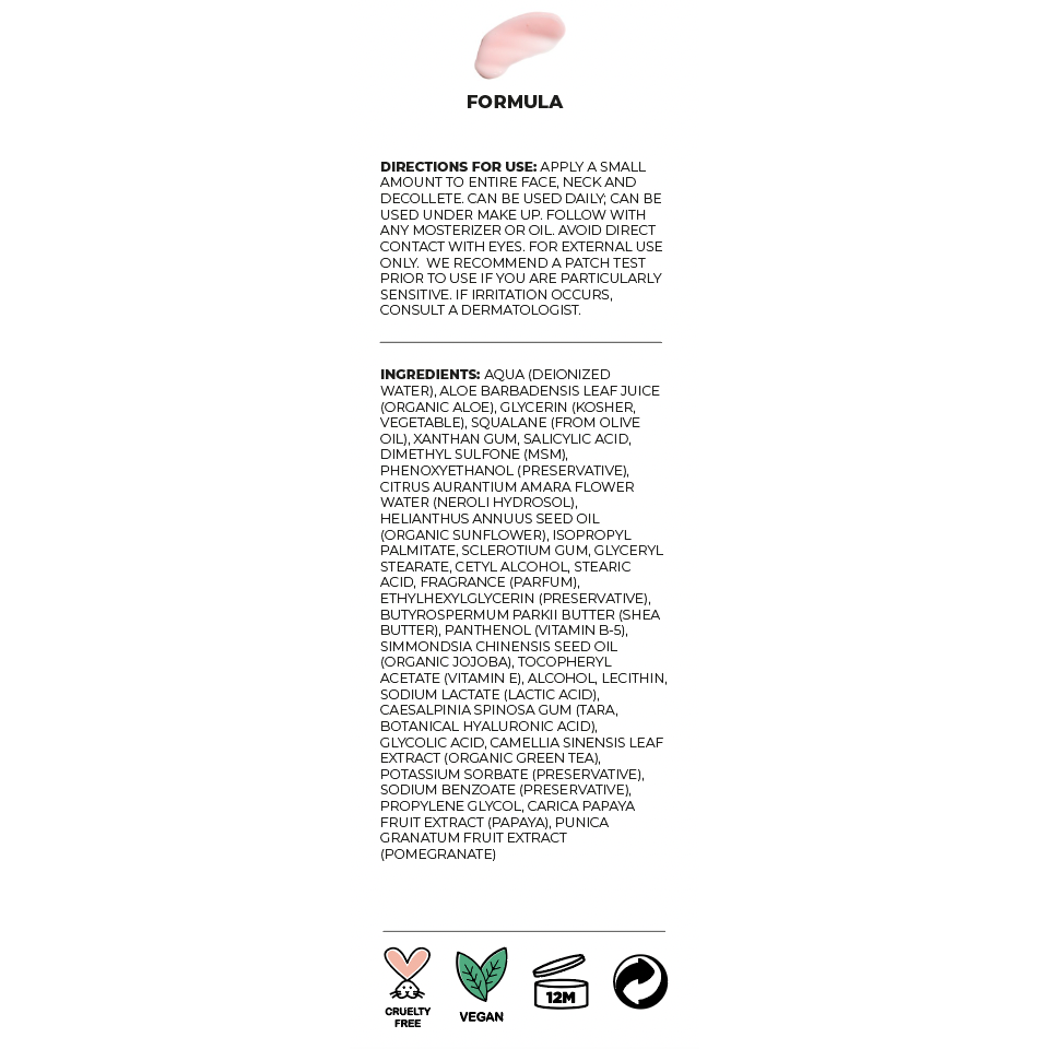 KEIKO | Salicylic Acid BHA Lactic Acid Squalane Hyaluronic Acid Jojoba Shea Butter